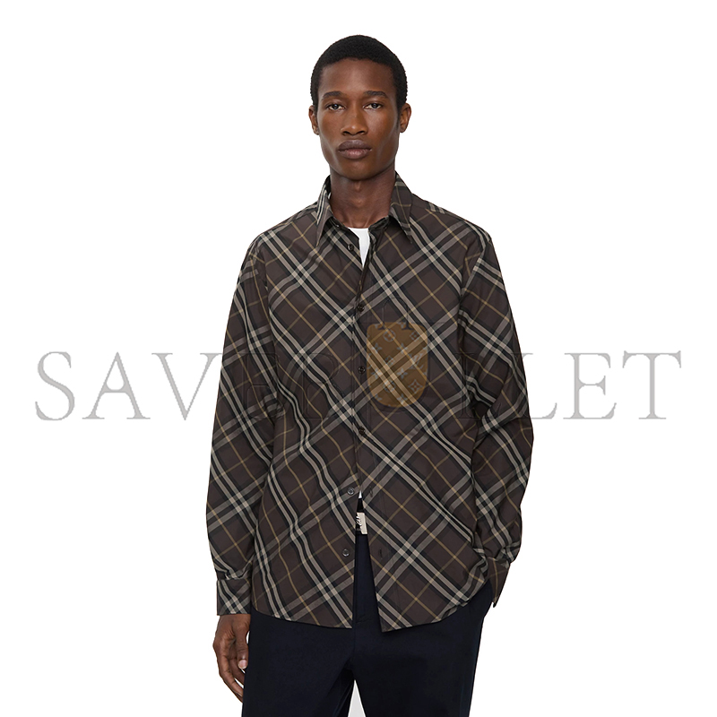 Bv*b*rry relaxed fit check cotton shirt 81150891